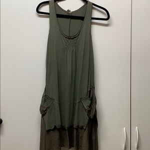army green cover up dress!!
